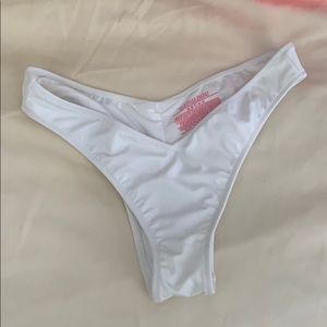 White Bikini Bottom by Victoria’s Secret